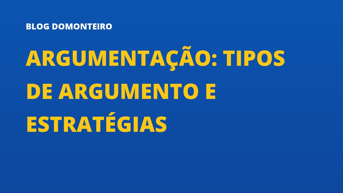 Capa do artigo: Argumentação: tipos de argumento e estratégias