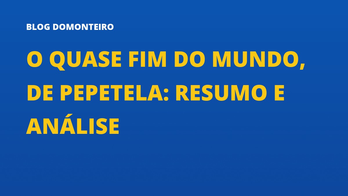 Capa do artigo: O Quase Fim do Mundo, de Pepetela: resumo e análise