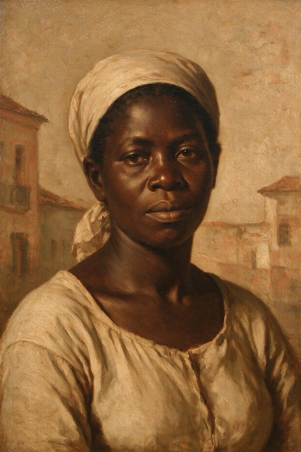 Bertoleza — A escravizada, a vítima maior. Ilustração do personagem de O Cortiço, de Aluísio Azevedo.